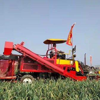 ROWS DOBLE Mini Tractor Ajo montado en ajo Cassava Sweet Garlic Murphy Zanahoria Ginger Harvester